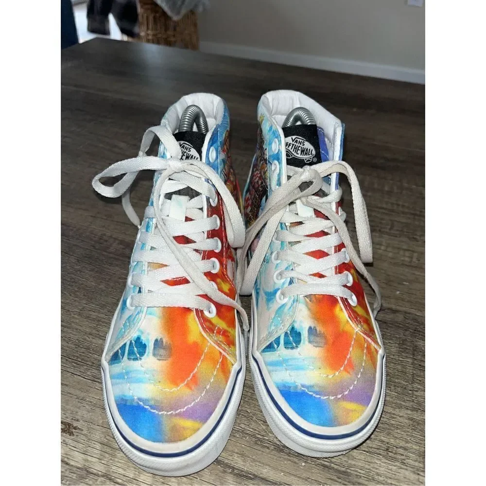 Vans x One Piece Sk8-Hi Punk Hazard Skate Shoe Multicolour Size Womens 5